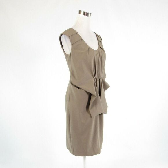 Taupe MAGASCHONI COLLECTION sheath dress 6 - Picture 3 of 9